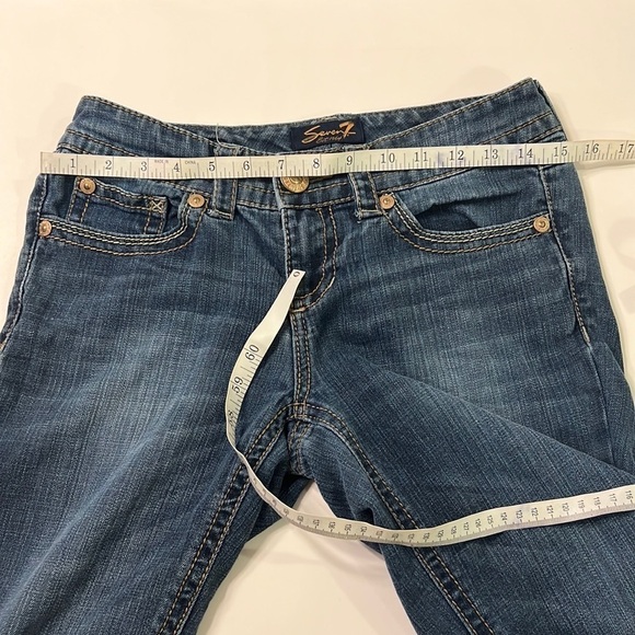 Seven7 Jeans Crop Ankle Jeans Capri Pants Medium Blue Wash Size 4 - Picture 9 of 14
